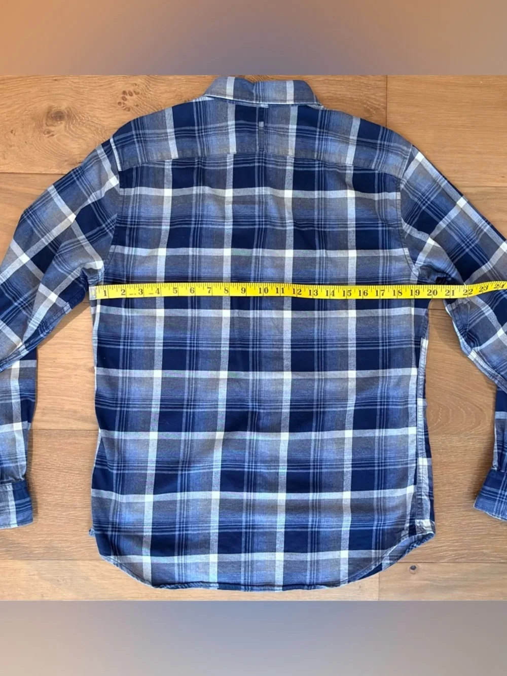 BUNDLE Banana Republic Grant Fit Luxe Flannel Plaid Shirts Blue Gray Mens Medium